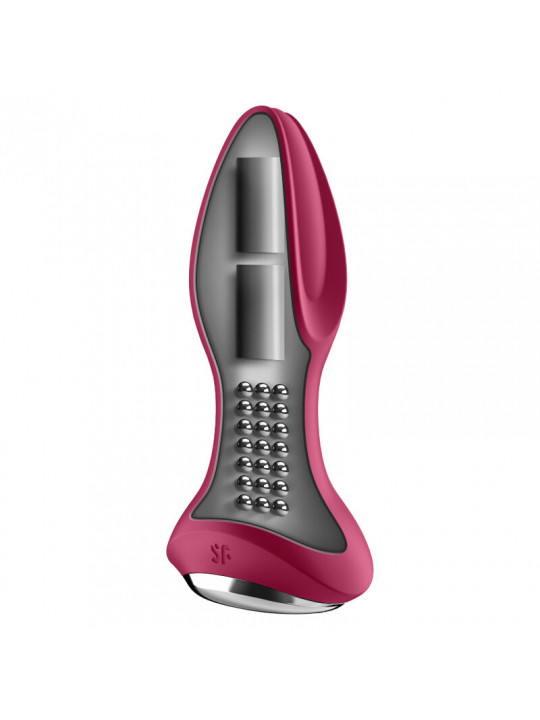 SATISFYER - ROTATOR PLUG 2+ APP VIBRANTE PLUG ROSSO