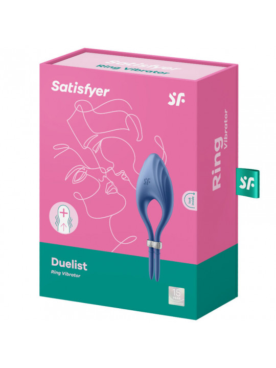 SATISFYER - ANELLO VIBRATORE DUELIST BLU