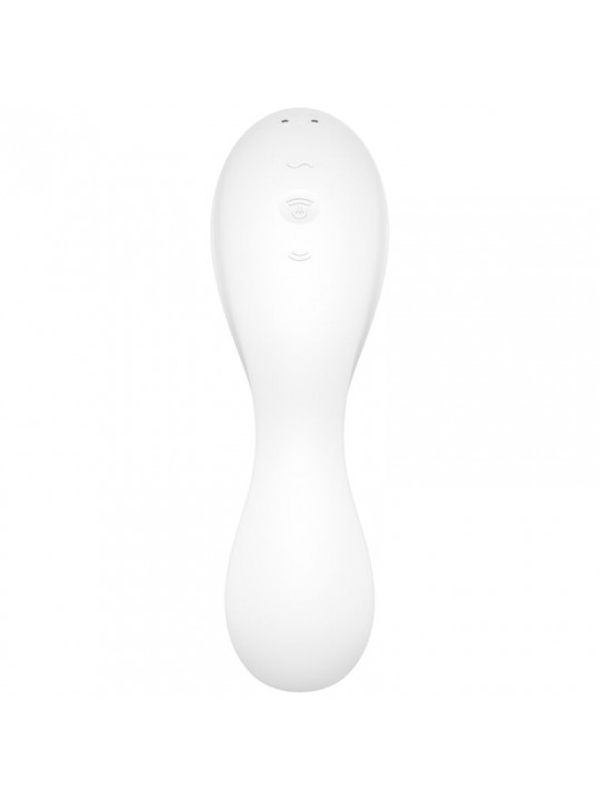 SATISFYER - STIMOLATORE A E VIBRATORE CURVY TRINITY 5 BIANCO