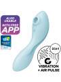 SATISFYER - STIMOLATORE E VIBRATORE CURVY TRINITY 5 AIR PULSE BLU