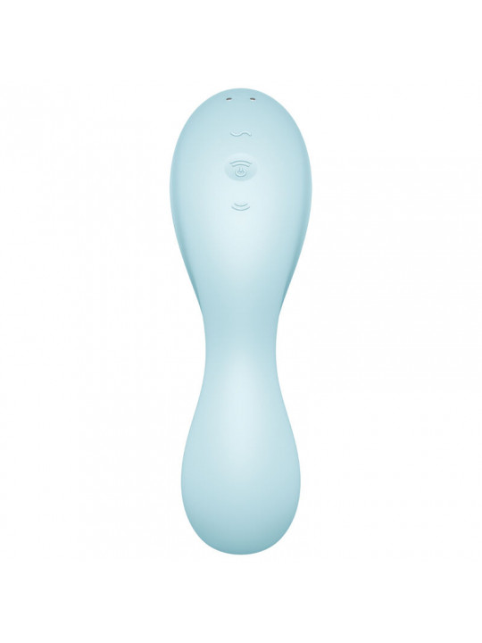 SATISFYER - STIMOLATORE E VIBRATORE CURVY TRINITY 5 AIR PULSE BLU