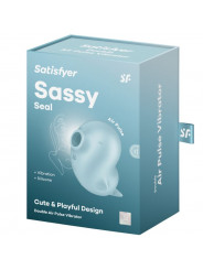 SATISFYER - SASSY SEAL STIMOLATORE E VIBRATORE BLU