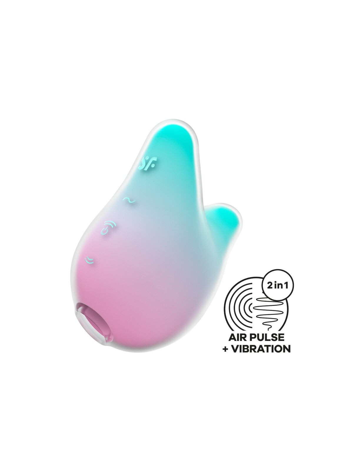 SATISFYER - MERMAID VIBES STIMOLATORE E VIBRATORE MENTA E ROSA