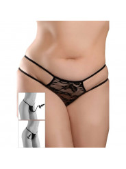 HOOK UP PANTIES - CROTCHLESS PLEASURE PEARLS SIZE XL/XXL