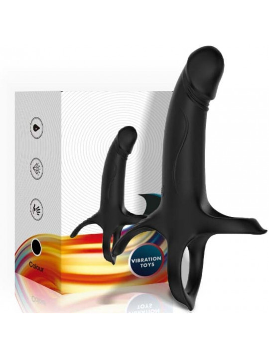 ARMONY - DILDO CON ANELLO E VIBRATORE NERO