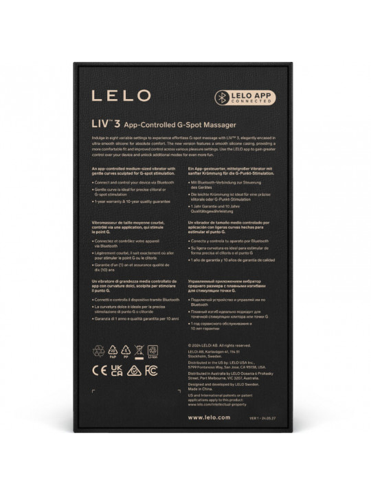 LELO - LIV™ 3 STIMOLATORE DEL PUNTO G VIOLA