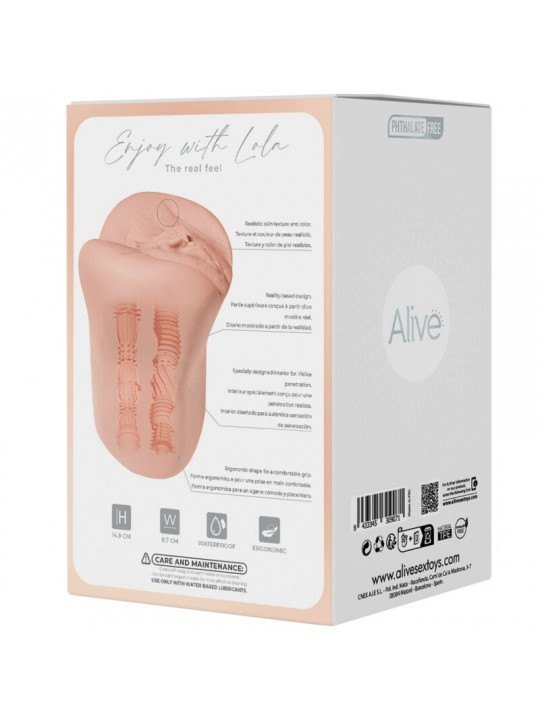 ALIVE - MASTURBADOR MASCHIO FLEX TAGLIA VAGINALE M