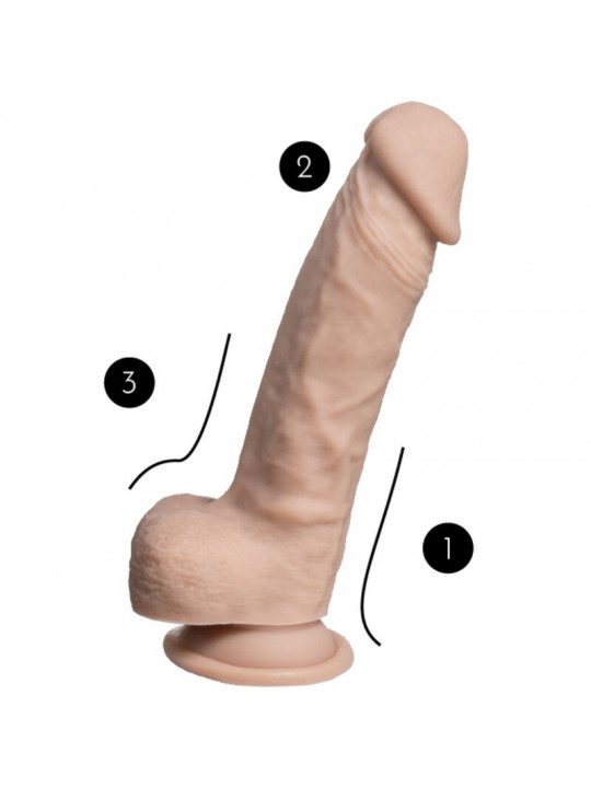 SILEXD - MODELLO 1 PENE REALISTICO PREMIUM SILEXPAN SILICONE 21.5 CM