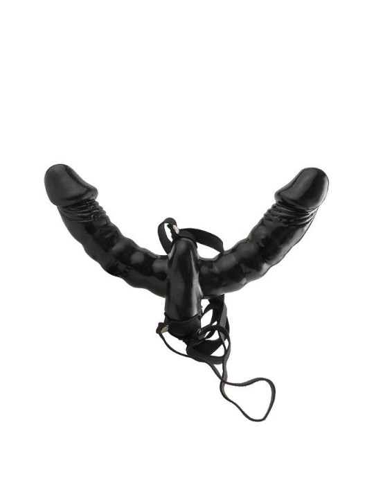 FETISH FANTASY SERIES - VIBRANTE DOPPIO DELIZIO STRAP-ON.