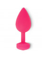 G-VIBE - FUNTOYS GPLUG VIBRATORE ANALE RICARICABILE GRANDE ROSA NEON 3.9CM