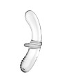 SATISFYER - DILDO DOPPIO CRISTALLO TRASPARENTE