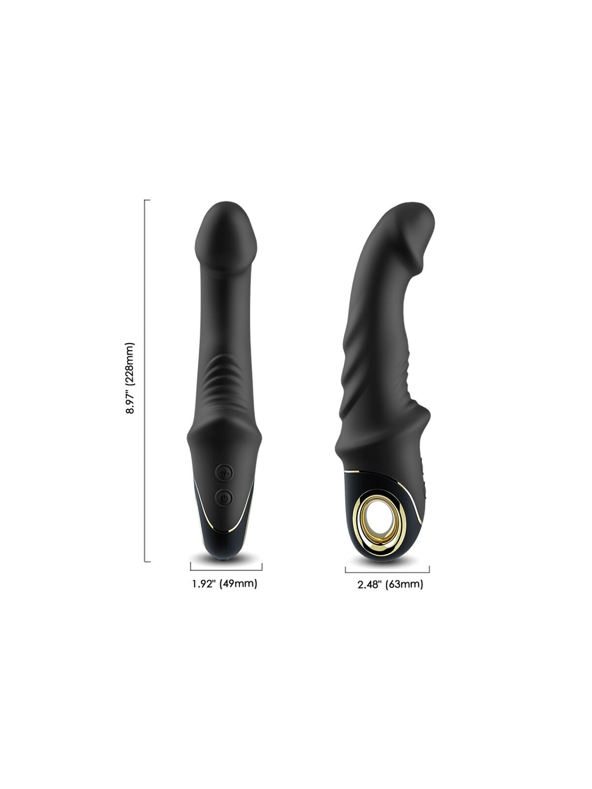 ARMONY - ROTATORE VIBRATORE DILDO JOYBLADE NERO