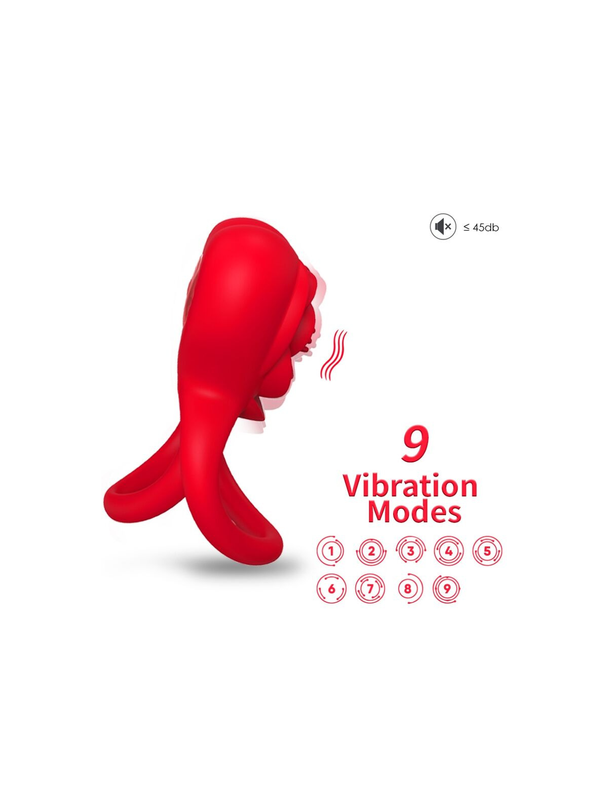 ARMONY - ANELLO VIBRATORE CUORE ROSSO