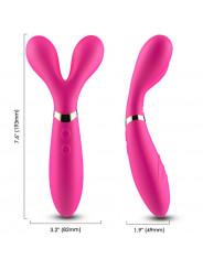 ARMONY - MASSAGGIATORE E VIBRATORE A Y-WAND DOPPIA TESTA FUCSIA