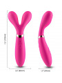 ARMONY - MASSAGGIATORE E VIBRATORE A Y-WAND DOPPIA TESTA FUCSIA