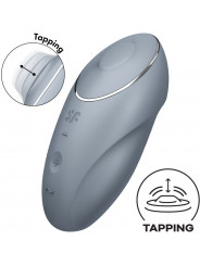 SATISFYER - TAP & CLIMAX 1 VIBRATORE LAY-ON GRIGIO