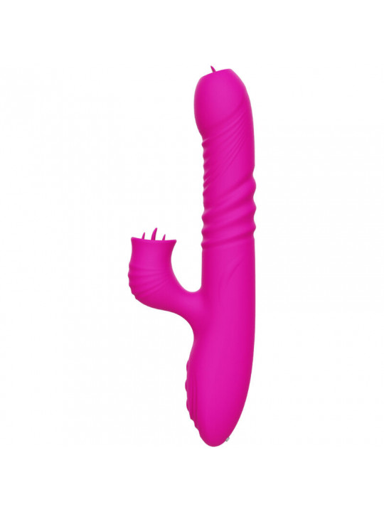 ARMONY - FANNY VIBRATORE MULTIFUNZIONE DOPPIA LINGUA FUCSIA EFFETTO CALORE