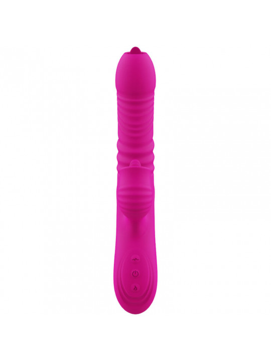 ARMONY - FANNY VIBRATORE MULTIFUNZIONE DOPPIA LINGUA FUCSIA EFFETTO CALORE