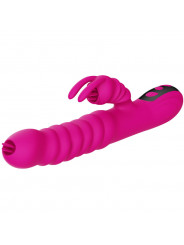 ARMONY - VIBRATORE MULTIFUNZIONE RABBIT DOUBLE TONGUE FUCSIA EFFETTO CALORE