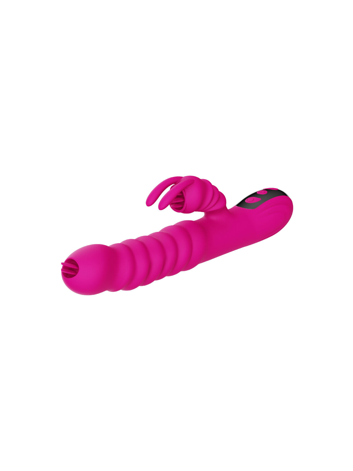 ARMONY - VIBRATORE MULTIFUNZIONE RABBIT DOUBLE TONGUE FUCSIA EFFETTO CALORE