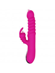 ARMONY - VIBRATORE MULTIFUNZIONE RABBIT DOUBLE TONGUE FUCSIA EFFETTO CALORE