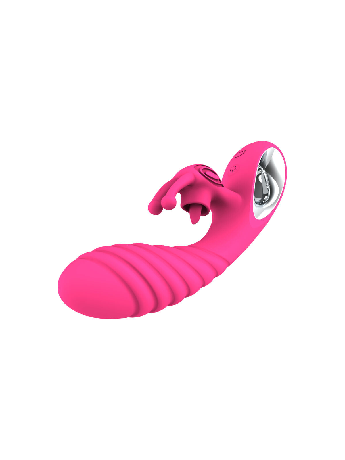 ARMONY - VIBRATORE VICKY RABBIT CON LINGUETTA TIRANTE FUCSIA