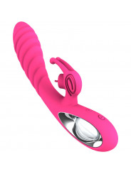 ARMONY - VIBRATORE VICKY RABBIT CON LINGUETTA TIRANTE FUCSIA