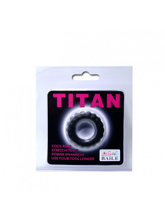 BAILE - COCKRING TITAN NERO 2 CM