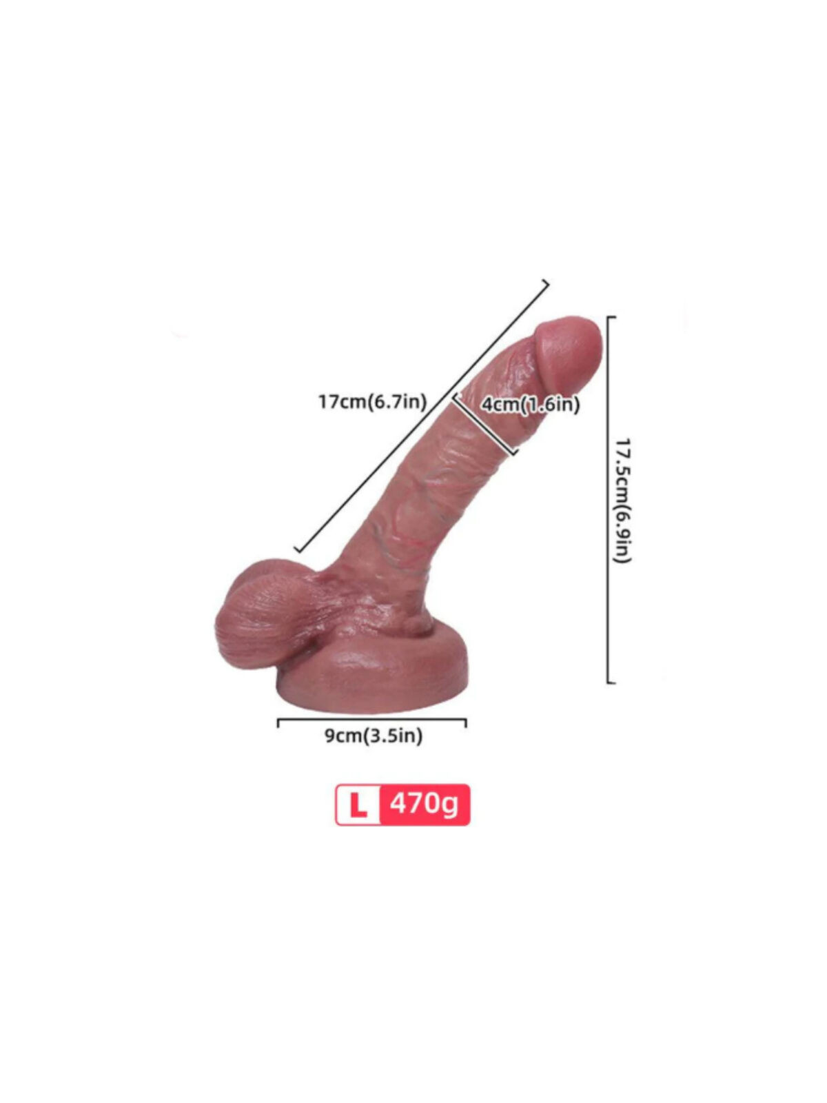 ARMONY - DILDO REALISTICO IN SILICONE LIQUIDO 17 CM