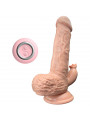 ARMONY - VIBRATORE REALISTICO E DILDO SPINTA CON STIMOLATORE DELLA LINGUA 19 CM