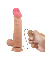 PRETTY LOVE - DILDO REALISTICO SLIDING SKIN SERIES CON VENTOSA SCORREVOLE DELLA PELLE CONTROLLO REMOTO FLESH 24 CM