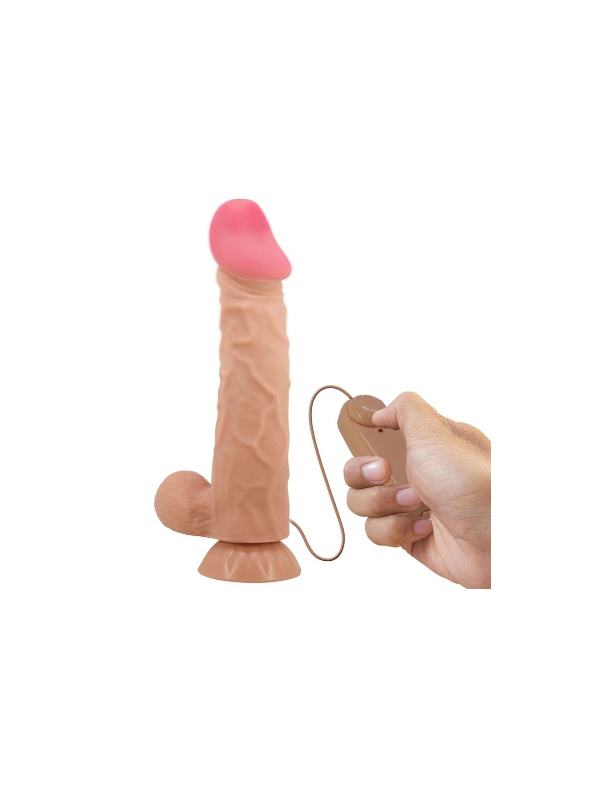 PRETTY LOVE - DILDO REALISTICO SLIDING SKIN SERIES CON VENTOSA SCORREVOLE DELLA PELLE CONTROLLO REMOTO FLESH 24 CM