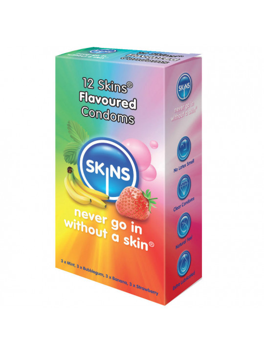 SKINS - PELLI CONDOM GUSTI 12 PACK