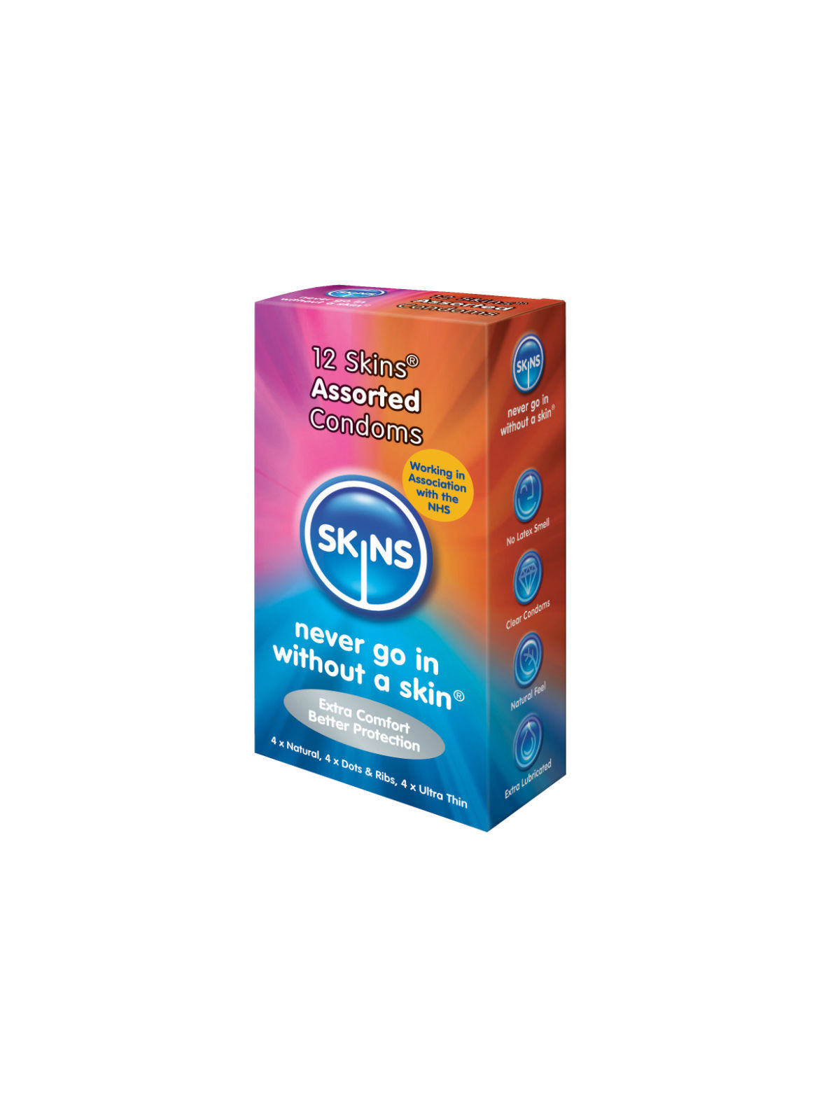 SKINS - PELLI PRESERVATIVI ASSORTITI 12 PACK