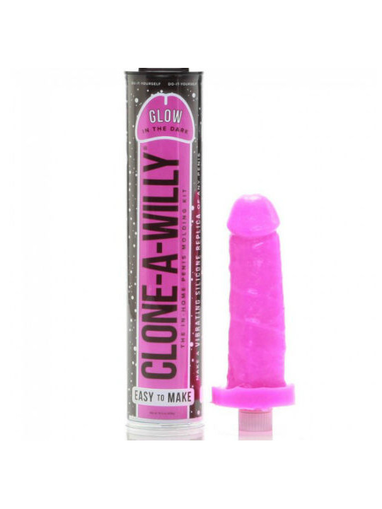 CLONE A WILLY - CLONATORE DEL PENE LUMINESCENTE ROSA CON VIBRATORE