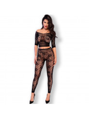 CHILIROSE - CR 4661 TOP E LEGGINS NERO S/M