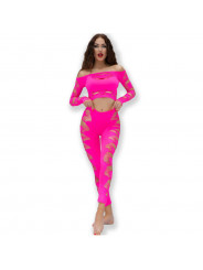 CHILIROSE - CR 4632 TOP E PANTALONE FUCSIA S/L