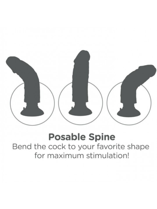 KING COCK - DILDO VIBRANTE 25.5 CM NATURALE