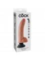 KING COCK - DILDO VIBRATORE CON TESTICOLI 23 CM NATURALE