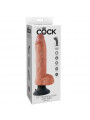 KING COCK - DILDO VIBRANTE CON TESTICOLI 25.5 CM COLORE NATURALE