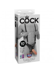 KING COCK - 25,5 CM CAVO CINTURINO CON SOSPENSIONE SISTEMA CARNE