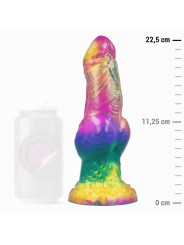 EPIC - DILDO IRIS CON TESTICOLI ARCOBALENO DI PIACERE