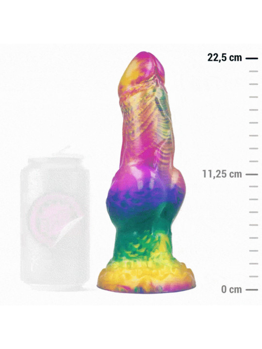 EPIC - DILDO IRIS CON TESTICOLI ARCOBALENO DI PIACERE