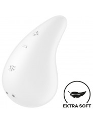 SATISFYER - VIBRATORE GOCCIA DI RUGIADA LAY-ON BIANCO