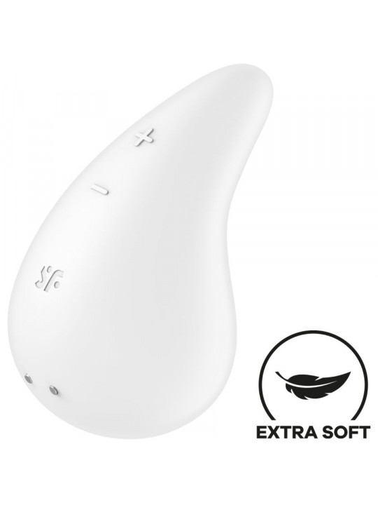 SATISFYER - VIBRATORE GOCCIA DI RUGIADA LAY-ON BIANCO