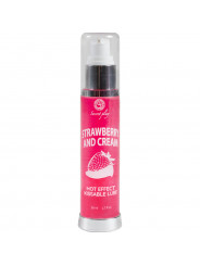 SECRETPLAY - LUBRIFICANTE 2-1 EFFETTO CALORE FRAGOLA E CREMA 50 ML