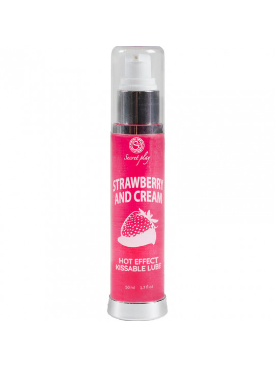 SECRETPLAY - LUBRIFICANTE 2-1 EFFETTO CALORE FRAGOLA E CREMA 50 ML