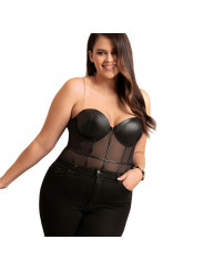 SUBBLIME - BODY CON BRETELLE A CATENA NERA L/XL