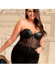 SUBBLIME - BODY CON BRETELLE A CATENA NERA L/XL