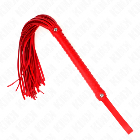 KINK - FRUSTA CON MANICO ROSSO STRUTTURATO 48,5 CM